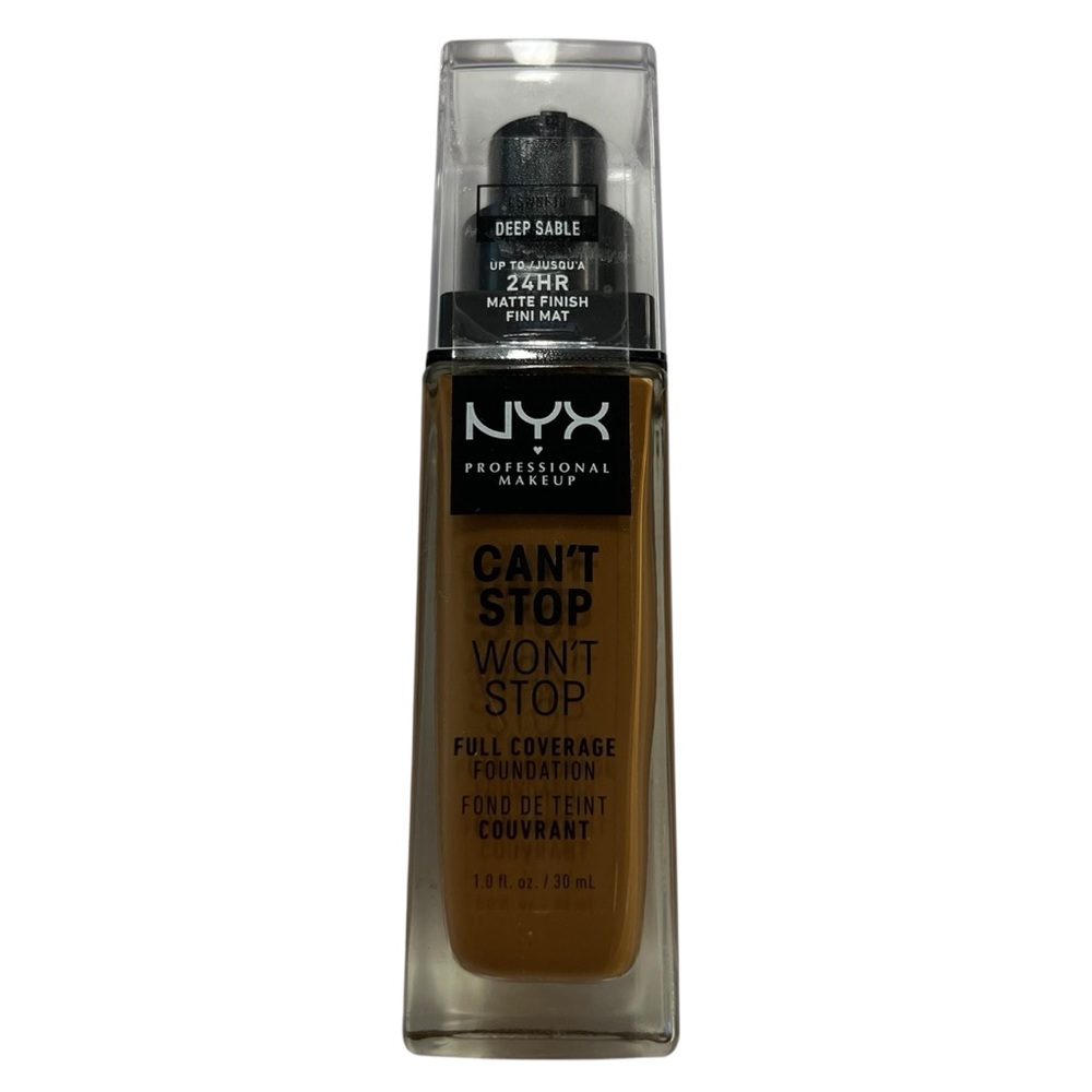 NYX PROFESSIONAL MAKEUP 18 Deep Sable Can't Stop Won't Stop Foundation 1oz